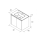 BALTIC Unterschrank 700 2 Türen + Waschbecken White Gloss