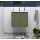BALTIC Unterschrank 700 2 Türen + Waschbecken Green Satin