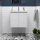 BALTIC Unterschrank 800 2 Türen + Waschbecken White Gloss