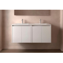 BALTIC Unterschrank 1200 4 Türen + Waschbecken White...