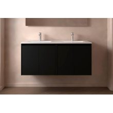 BALTIC Unterschrank 1200 4 Türen + Waschbecken Black Satin