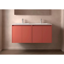 BALTIC Unterschrank 1200 4 Türen + Waschbecken Red...