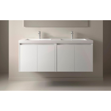 BALTIC Unterschrank 1400 4 Türen + Waschbecken White Gloss