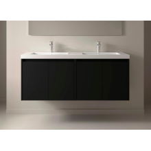 BALTIC Unterschrank 1400 4 Türen + Waschbecken Black Satin