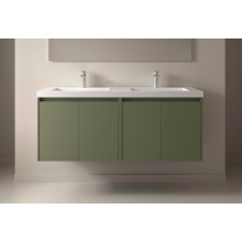 BALTIC Unterschrank 1400 4 Türen + Waschbecken Green Satin