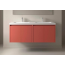 BALTIC Unterschrank 1400 4 Türen + Waschbecken Red...