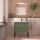 Möbel + Waschbecken ATTILA 800 2 Schubladen GREEN SATIN