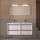 Möbel + Waschbecken ATTILA 1200 4 Schubladen WHITE SATIN
