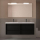 Möbel + Waschbecken ATTILA 1400 4 Schubladen BLACK SATIN