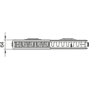 Kermi Profil-K Typ12 BH500x64x1200mm m. Abdeckung 10 bar...