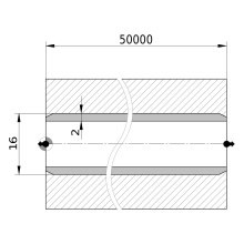 Wavin Tigris K1 Verbundrohr vorisoliert 9mm, 50 m/Ring, 16x2,0mm