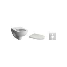 Vitra Wand-WC Set S100 spülrandl. weiß inkl. WC-Sitz softcl. Take-off + Schallschutz