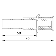 Wavin Tigris M5 Übergang auf Kupfer 20mm x 15mm