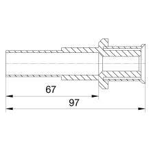 Wavin Tigris M5 Übergang auf Kupfer 25mm x 22mm
