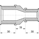 Wavin Tigris M5 Kupplung reduziert, 32mm x 25mm