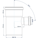 Eckdoppelabzweig Polo-Kal NG DN110/50 87Grad