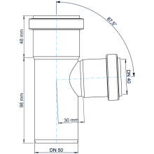 Abzweig PKEA Polo-Kal NG DN 50/40 87,5Grad