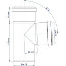 Abzweig PKEA Polo-Kal NG DN 75/75 87,5Grad