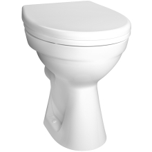 Vitra O100 Stand-Tiefspül-WC spülrandlos, Abgang waagerecht, weiß
