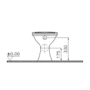 Vitra O100 Stand-Tiefspül-WC spülrandlos,...