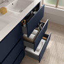 BALTIC Komplett-Set 600 3 Schubladen BLUE SATIN +...