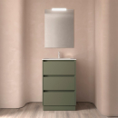BALTIC Komplett-Set 600 3 Schubladen GREEN SATIN +...