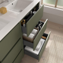 BALTIC Komplett-Set 600 3 Schubladen GREEN SATIN +...