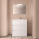 BALTIC Komplett-Set 800 3 Schubladen WHITE GLOSS +...