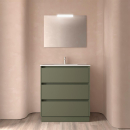 BALTIC Komplett-Set 800 3 Schubladen GREEN SATIN +...