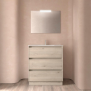 BALTIC Komplett-Set 800 3 Schubladen NATURAL + Waschtisch...