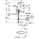 Grohe Waschtisch-Hebelmischer Eurostyle S-Size, Hebel...