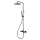 Herzbach LIVING SPA Duschsäule RB 250mm rund Stabhandbrause Schwarz matt