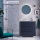 BALTIC Komplett-Set 850 3 Schubladen und 1 rechte Tür Blue Satin + Waschtisch + Spiegel + Leuchte #1 #1 #1
