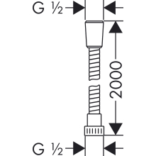 hansgrohe Metaflex Brauseschlauch 200 cm