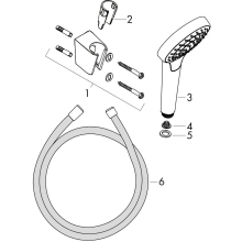 hansgrohe Croma Select S Vario Porter Set 125 cm