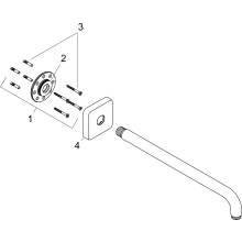 hansgrohe Brausearm E 38,9 cm