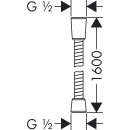 hansgrohe Sensoflex Metall-Brauseschlauch 160 cm