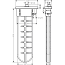 hansgrohe sBox Fertigset oval, für Badewanne