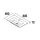 Waschtisch VILNA 805 ohne Siphon und Clickerabfluss MINERALSOLID MATT 805 x 460 x 15 mm