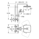 Grohe Duschsystem Tempesta C 250 Cube 26689 mit THM...