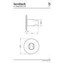 Herzbach LIVING SPA Konuswandhalter 70 rund Edelstahl