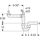 Geberit Spültisch-Ablauf G 11/2x40 mm 1 Becken,...