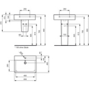 IDEAL STD Waschtisch CONNECT CUBE E7141 600x460x175mm...