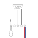 Herzbach MODUL7 PUSH-Thermostat-Set P-MU2 537x165mm Multi...