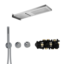 Herzbach MODUL7 Thermostat-Set T-MU2 537x165mm Multi 2 Chrom