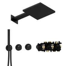 Herzbach MODUL7 Thermostat-Set T-TF2 TWIN FLOW Schwarz matt