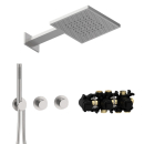 Herzbach MODUL7 Thermostat-Set T-TF2 TWIN FLOW Edelstahl