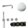 Herzbach MODUL7 PUSH-Thermostat-Set P-RB250 Wandarm Regenbrause Ø250mm Chrom