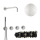 Herzbach MODUL7 PUSH-Thermostat-Set P-RB250 Wandarm Regenbrause Ø250mm Edelstahl