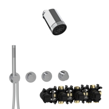 Herzbach MODUL7 PUSH-Thermostat-Set P-SP3 SPOT Multi Chrom